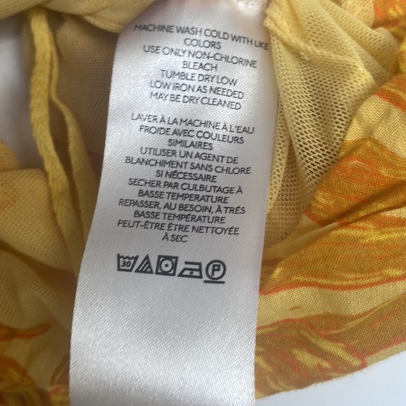 NWT-FREE PEOPLE All Tied Up Crop Tank in Yellow Combo, Sz M - Picture 10 of 11